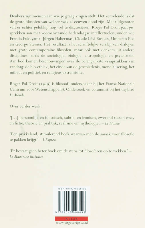 Achterkant van In gezelschap van tijdgenoten