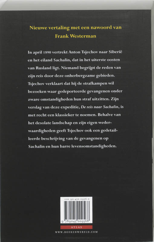 Achterkant van De reis naar Sachalin