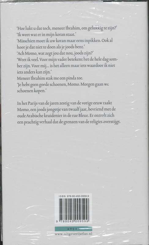 Achterkant van Meneer Ibrahim en de bloemen van de koran