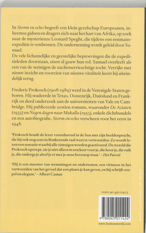 Achterkant van Storm en echo