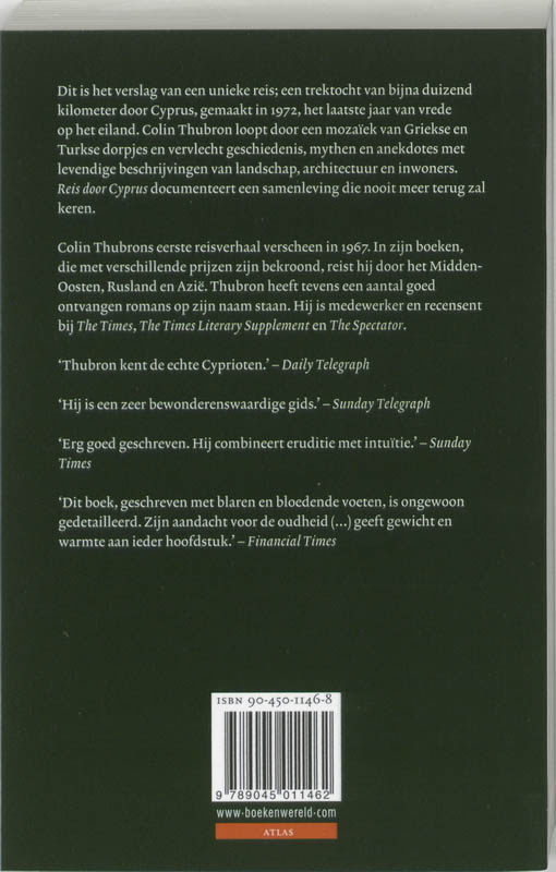 Achterkant van Reis door Cyprus