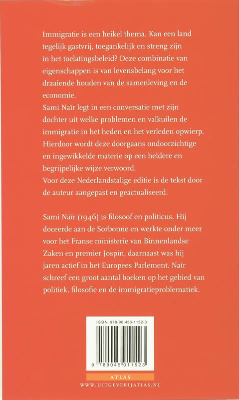 Achterkant van De immigratie uitgelegd aan mijn dochter