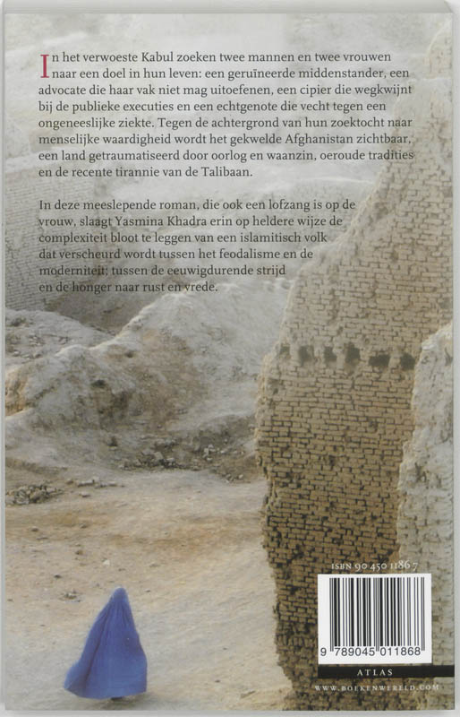 Achterkant van De zwaluwen van Kabul