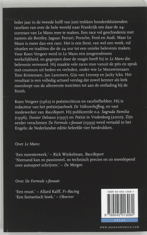 Achterkant van Le Mans