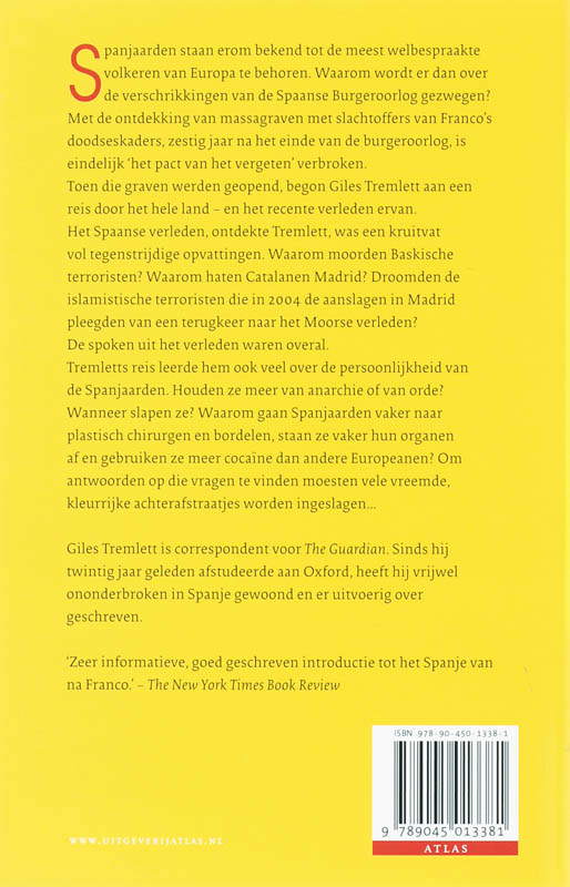 Achterkant van Spaanse spoken
