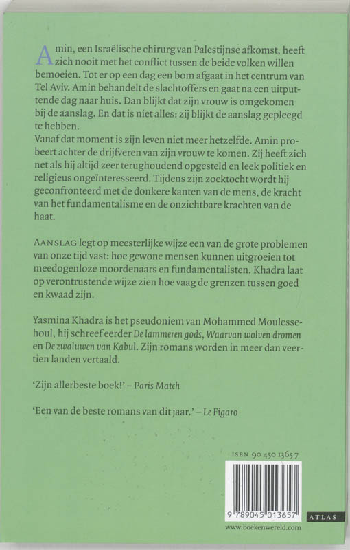 Achterkant van Aanslag