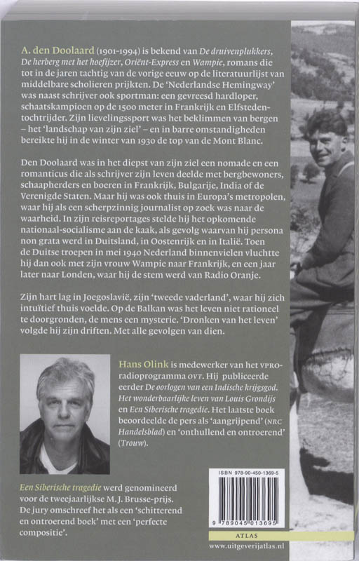 Achterkant van Dronken van het leven A. den Doolaard