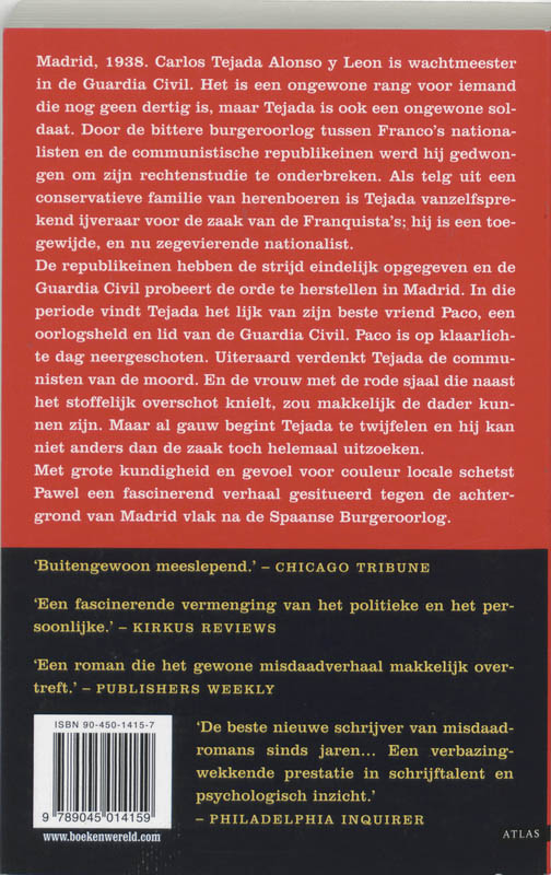 Achterkant van Dood van een nationalist