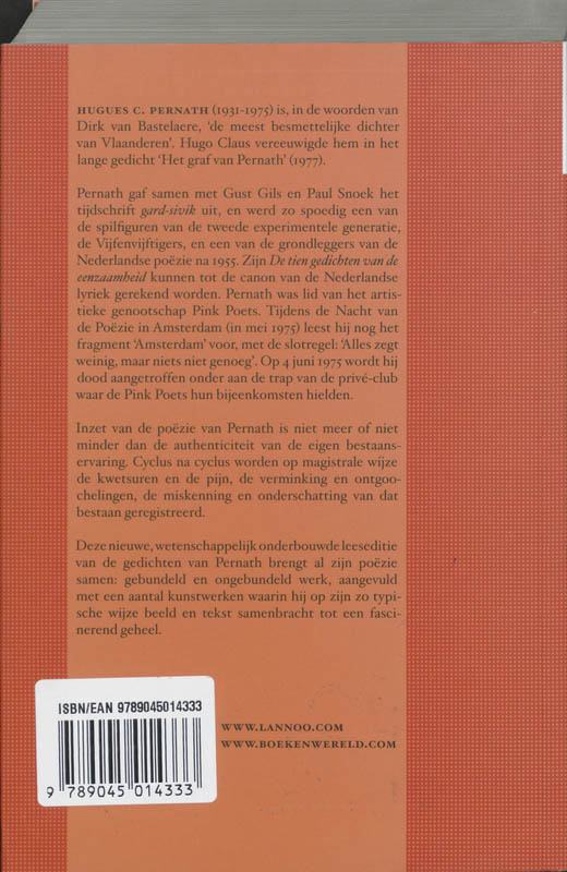 Achterkant van Gedichten