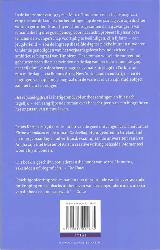 Achterkant van Het verjaardagsfeest