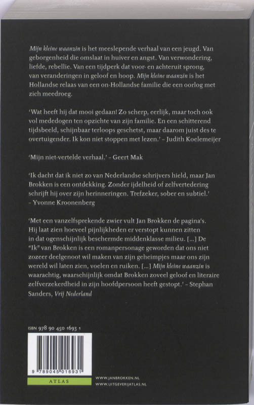 Achterkant van Mijn kleine waanzin
