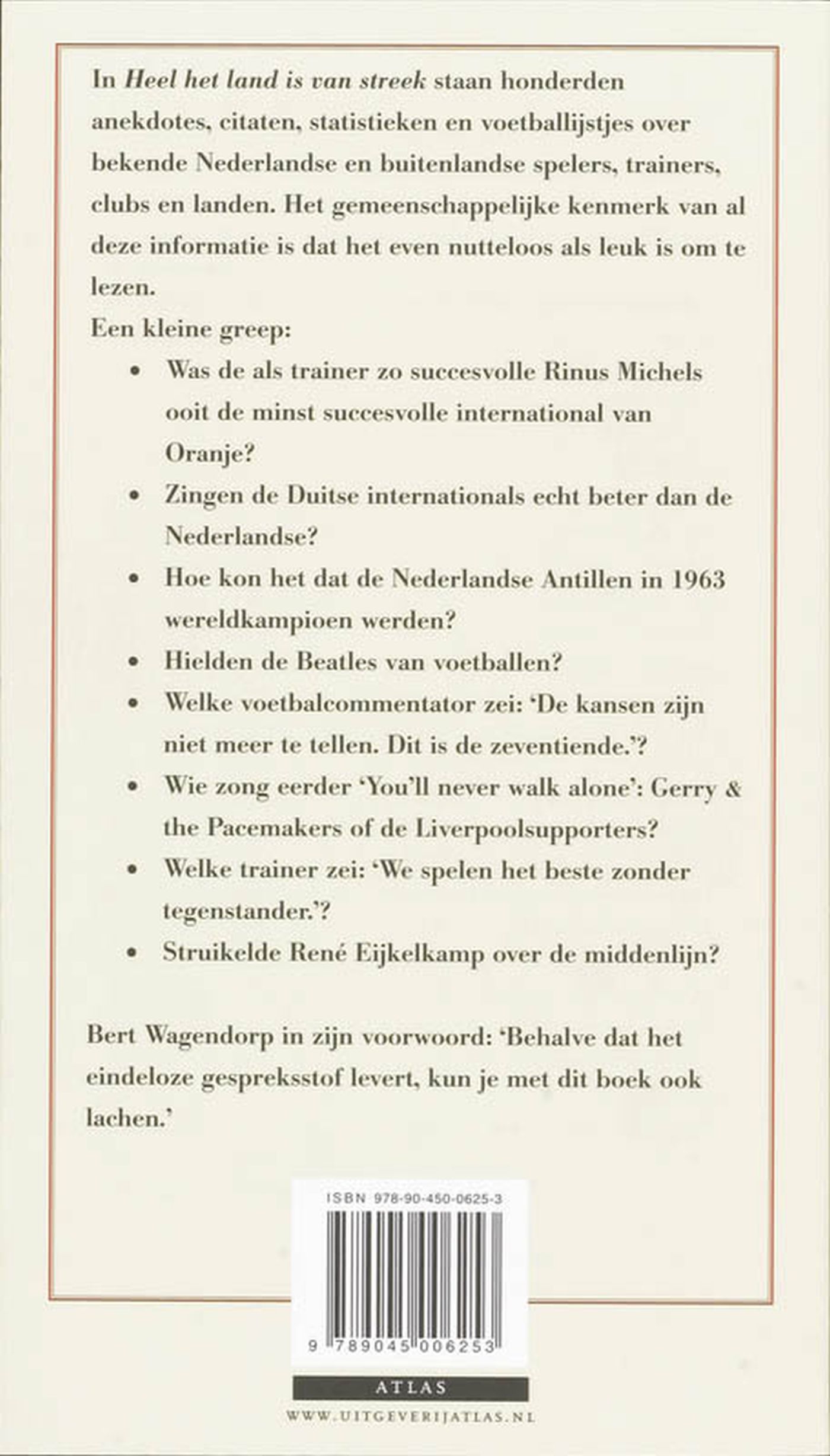Achterkant van Heel het land is van streek