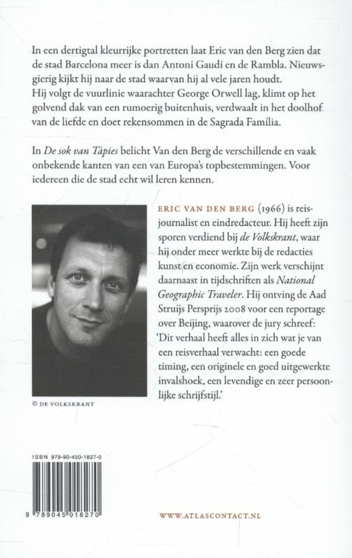 Achterkant van De sok van Tapies