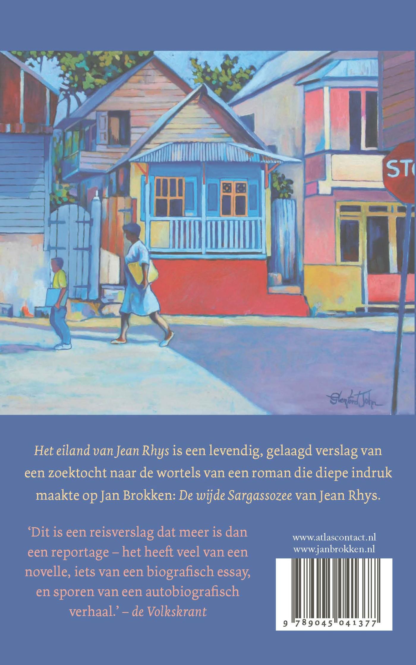 Achterkant van Het eiland van Jean Rhys