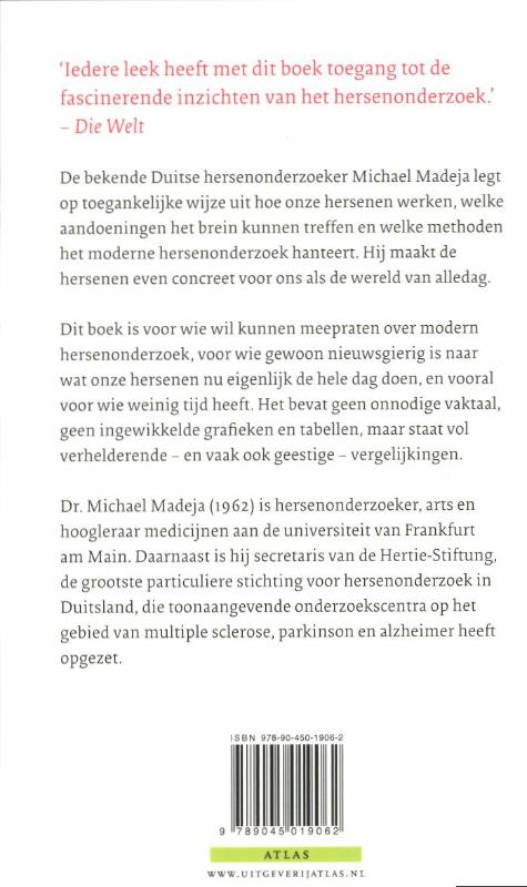 Achterkant van De kortste route door het brein