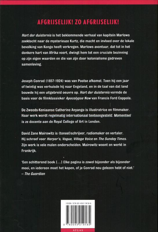 Achterkant van Hart der duisternis (beeldverhaal)