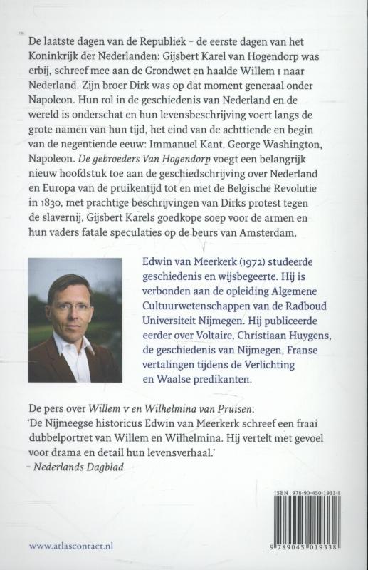 Achterkant van De gebroeders Van Hogendorp