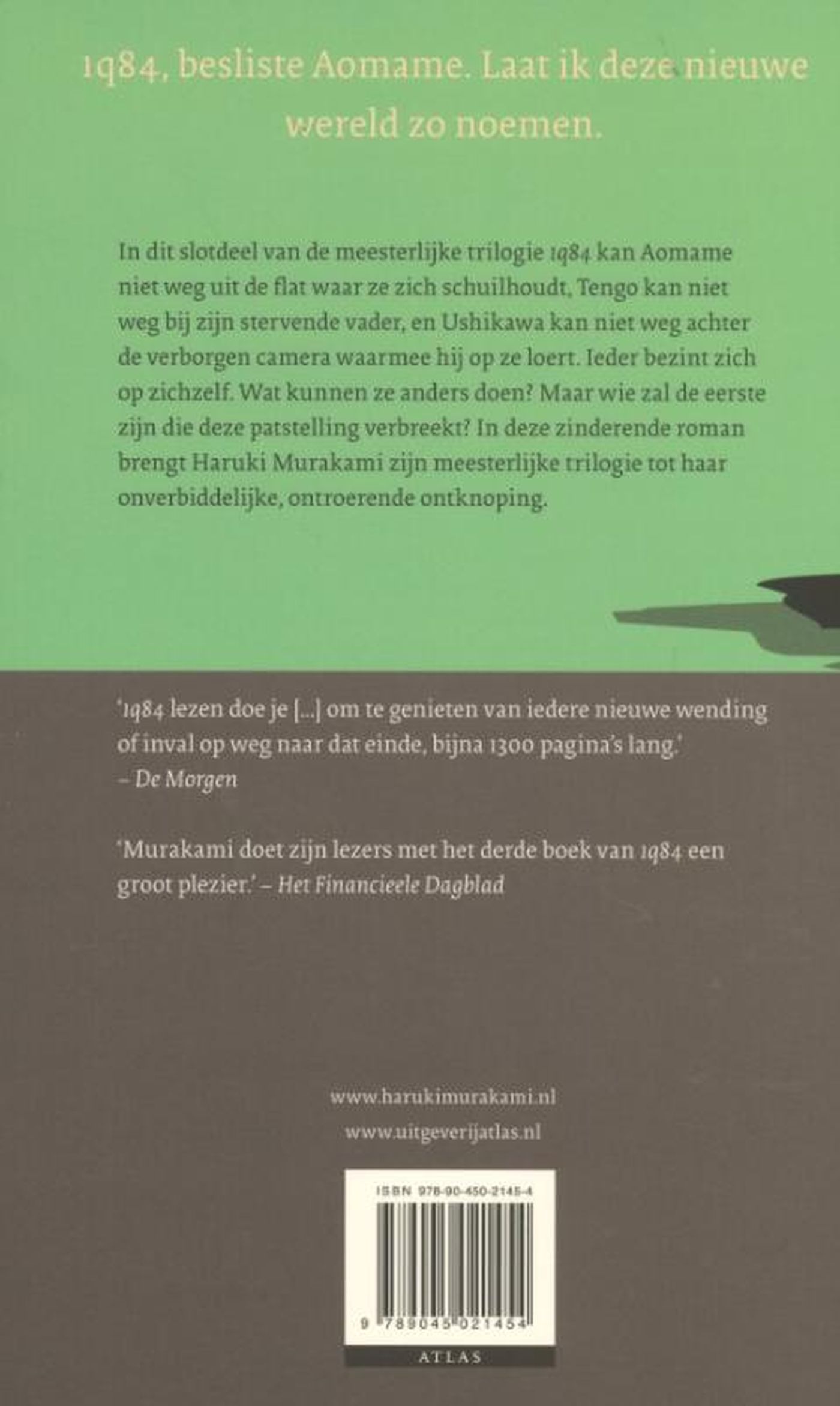 Achterkant van Boek 3 oktober - december