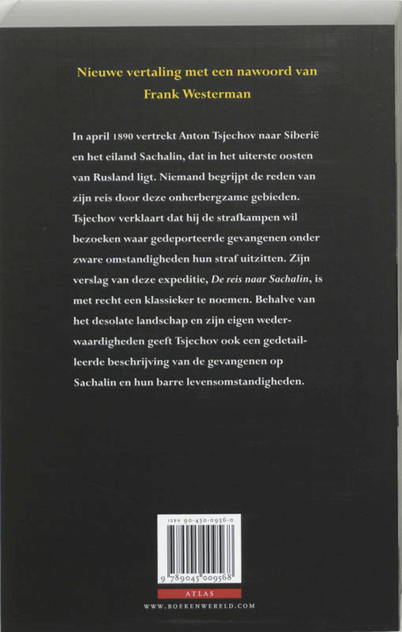 Achterkant van De reis naar Sachalin