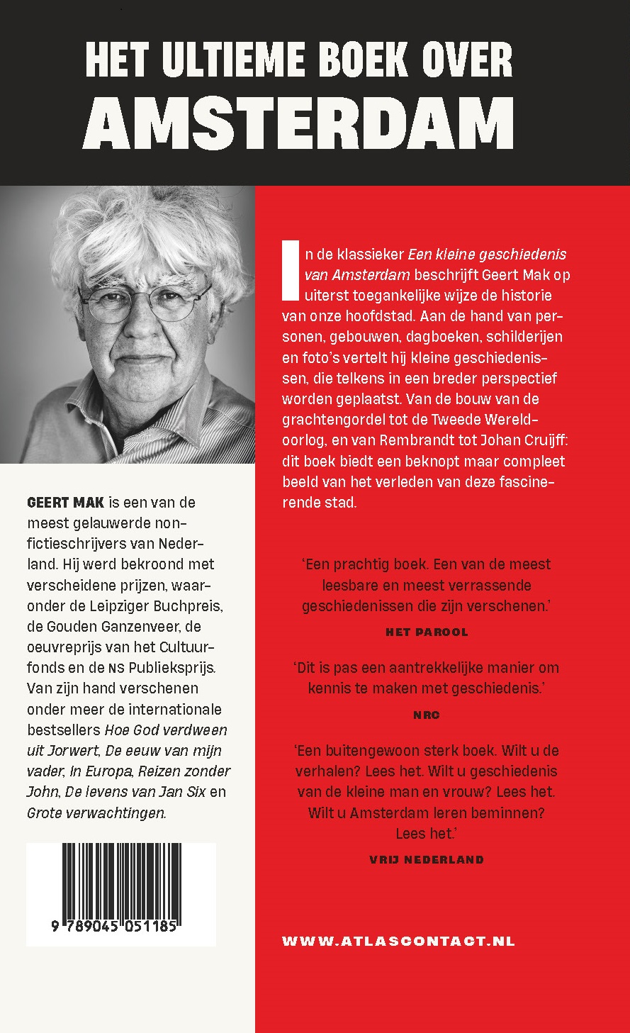 Achterkant van Een kleine geschiedenis van Amsterdam