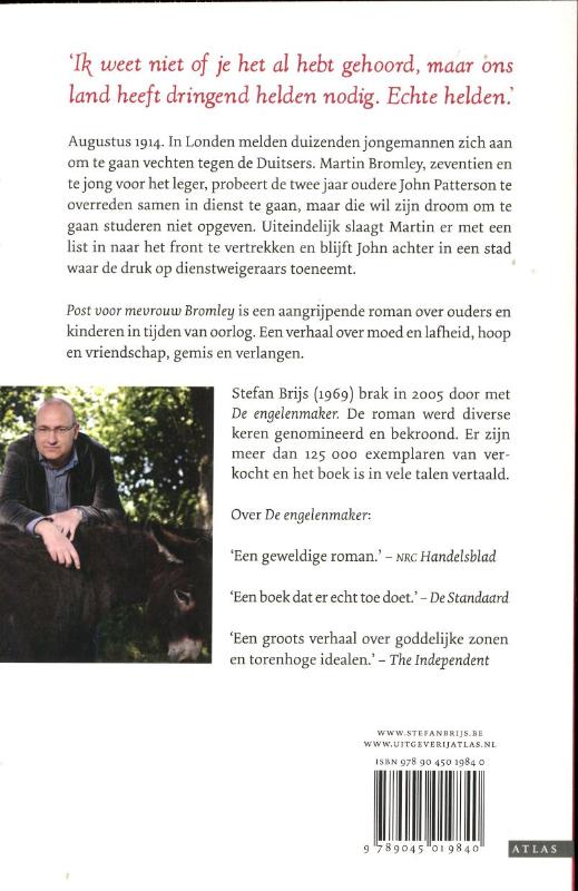 Achterkant van Post voor mevrouw Bromley