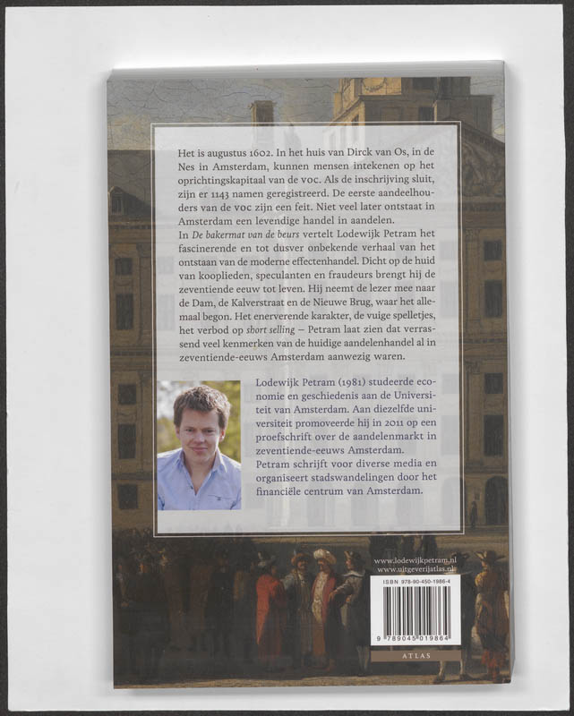 Achterkant van De bakermat van de beurs