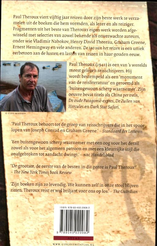 Achterkant van De tao van het reizen
