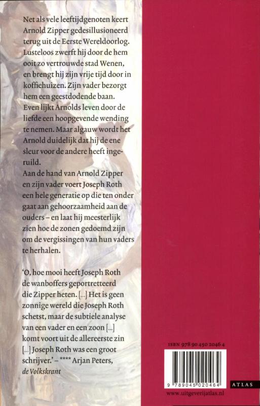 Achterkant van Zipper en zijn vader