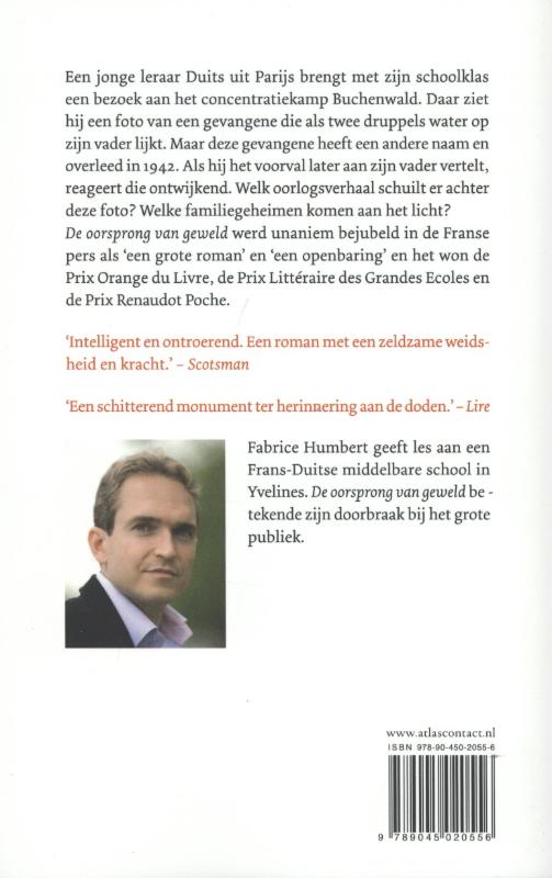 Achterkant van De oorsprong van geweld