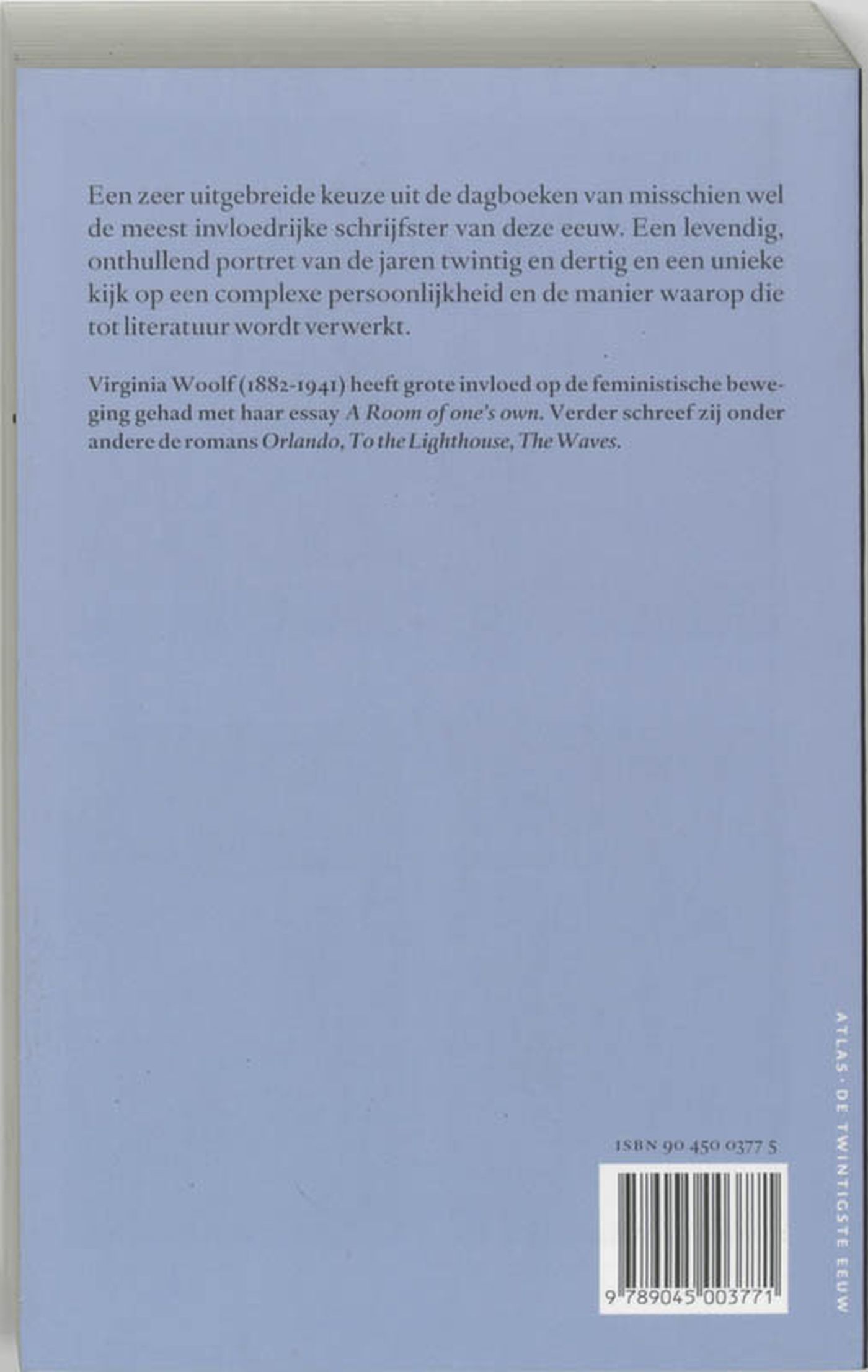 Achterkant van Schrijversdagboek