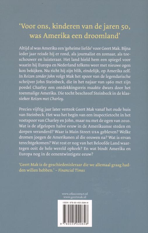 Achterkant van Reizen zonder John