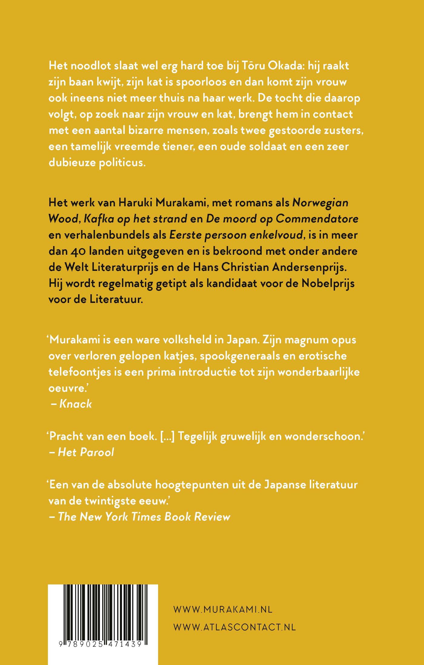 Achterkant van De opwindvogelkronieken