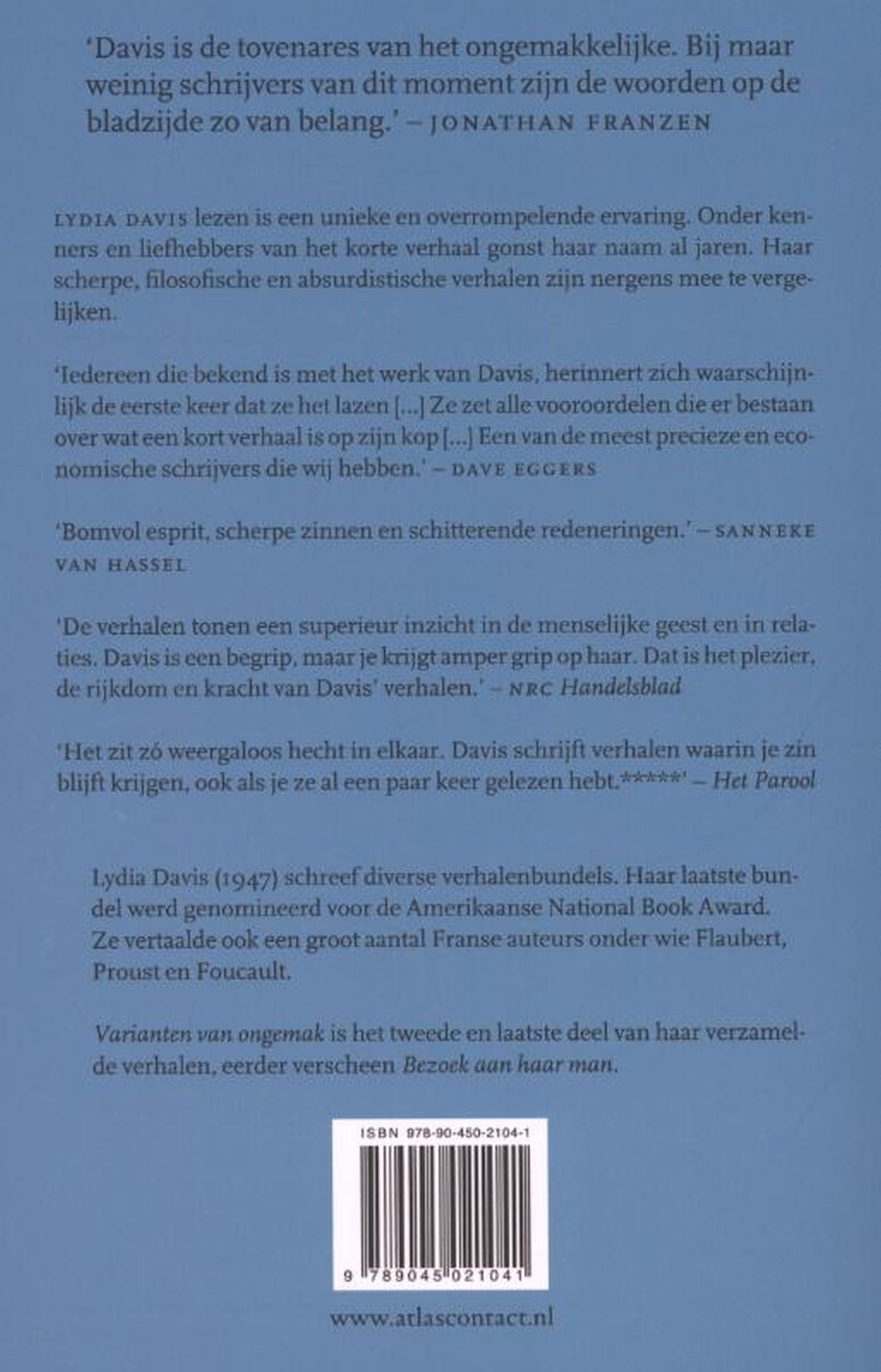 Achterkant van Varianten van ongemak