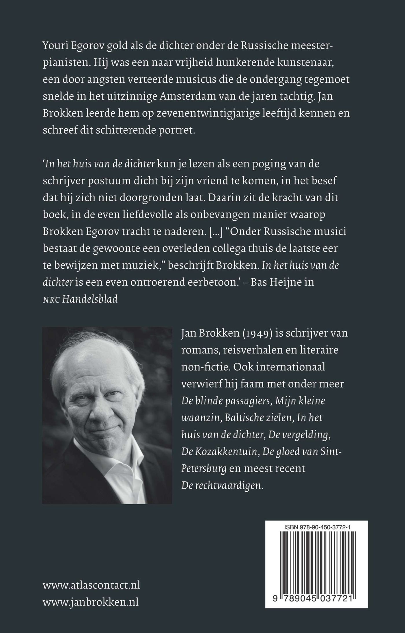 Achterkant van In het huis van de dichter