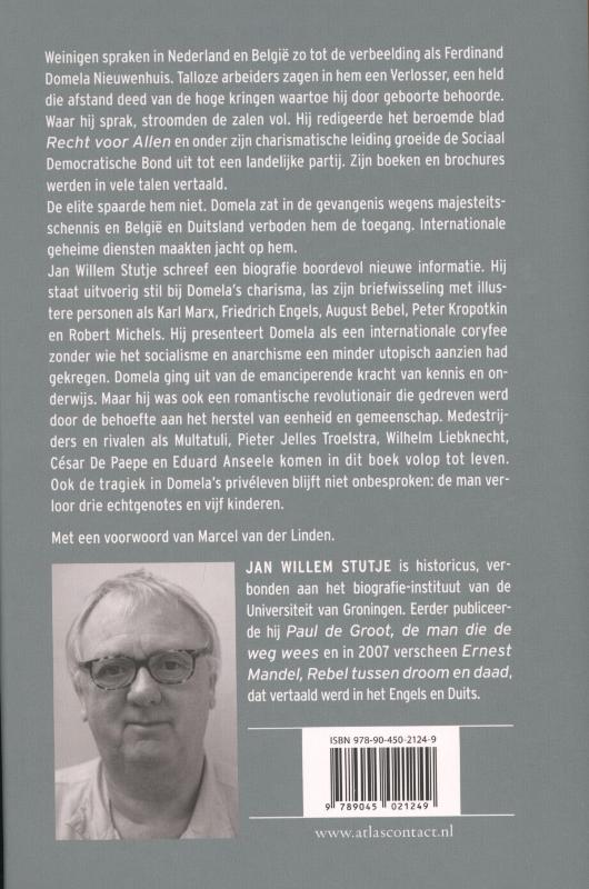 Achterkant van Ferdinand Domela Nieuwenhuis