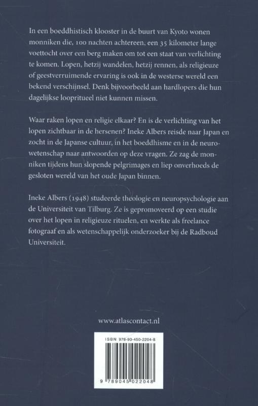 Achterkant van De god van het lopen