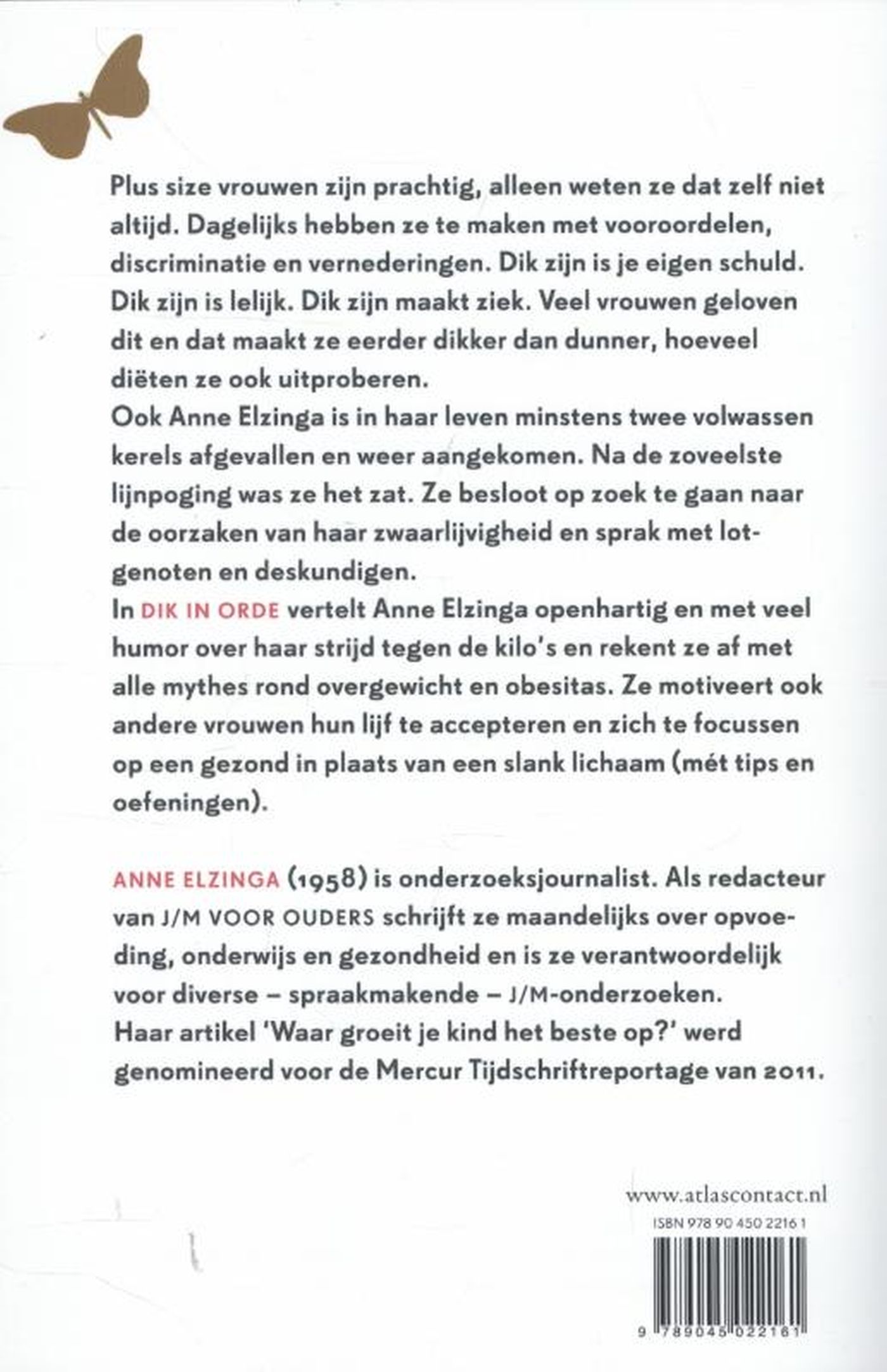 Achterkant van Dik in orde