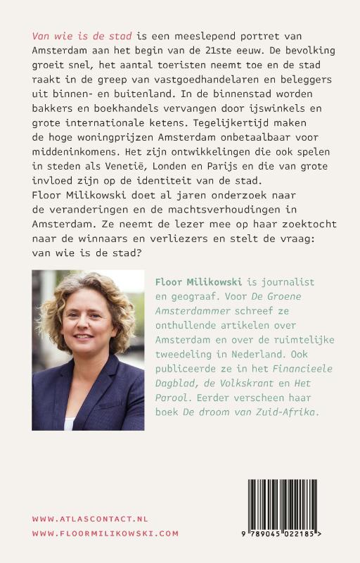 Achterkant van Van wie is de stad