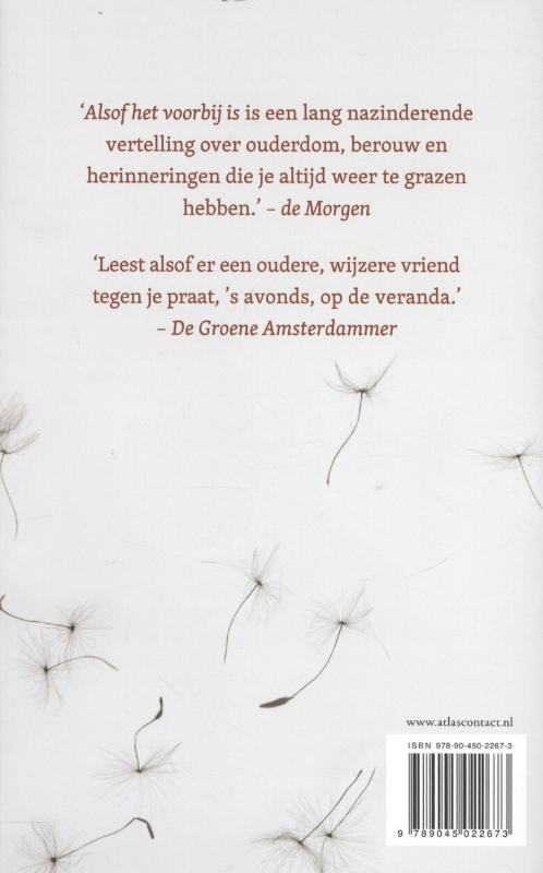 Achterkant van Alsof het voorbij is
