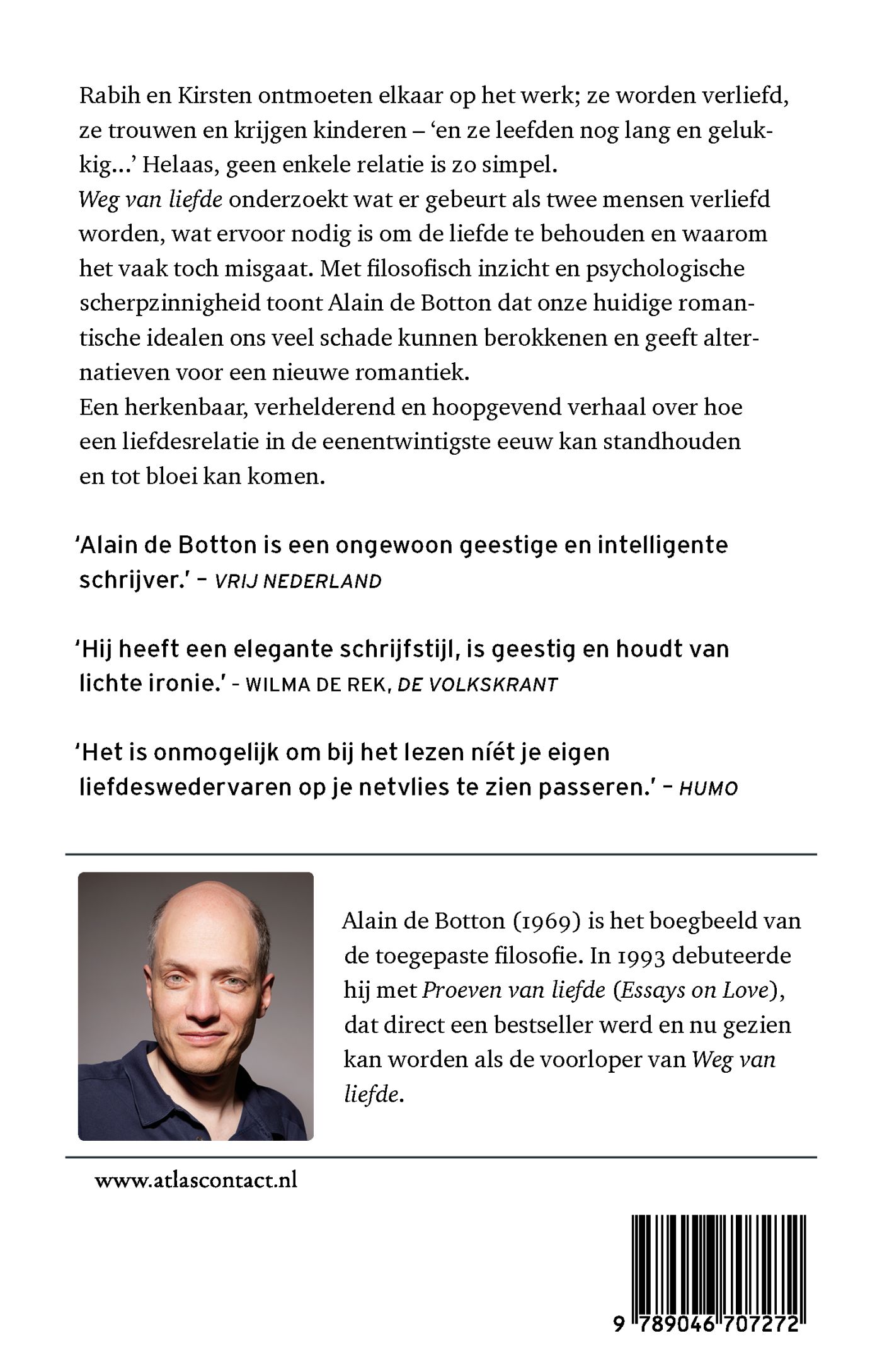 Achterkant van Weg van liefde