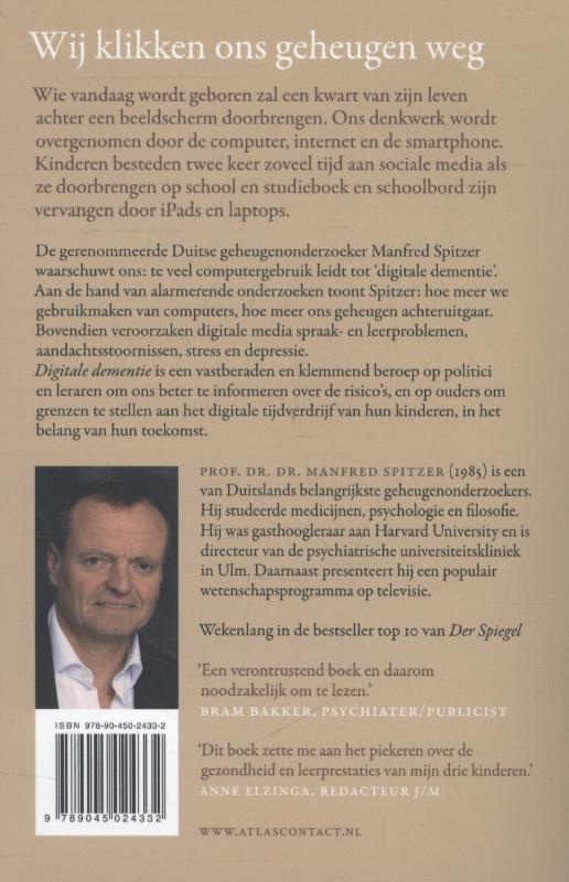 Achterkant van Digitale dementie