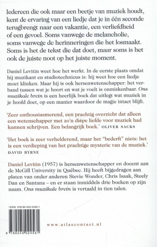 Achterkant van Ons muzikale brein