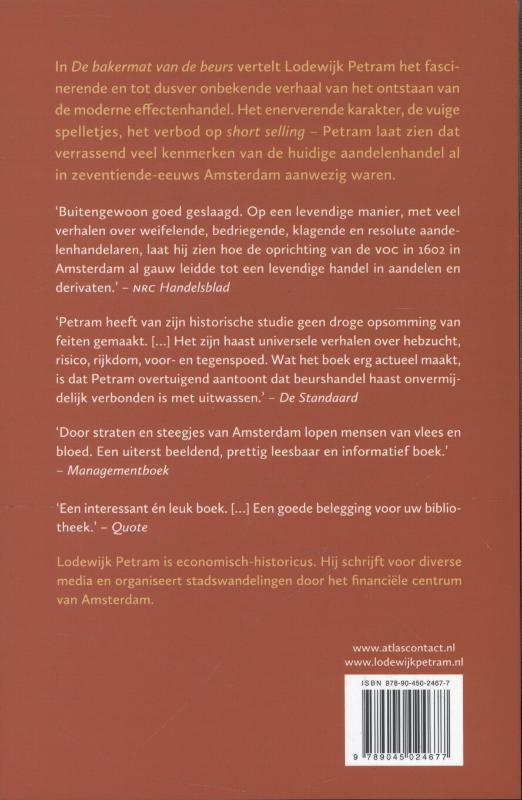 Achterkant van De bakermat van de beurs