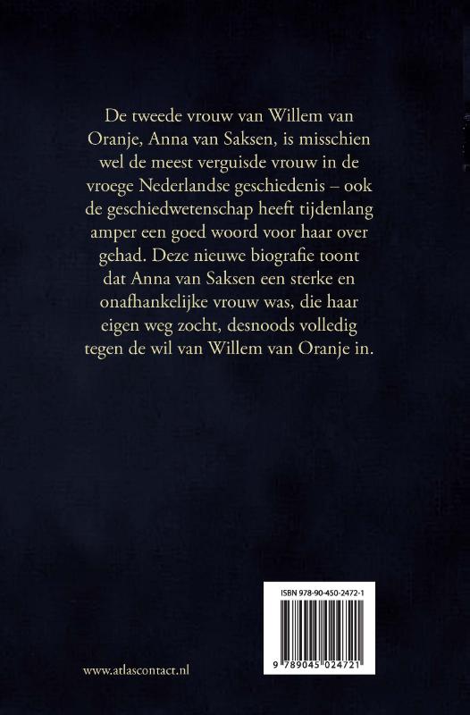 Achterkant van Anna van Saksen