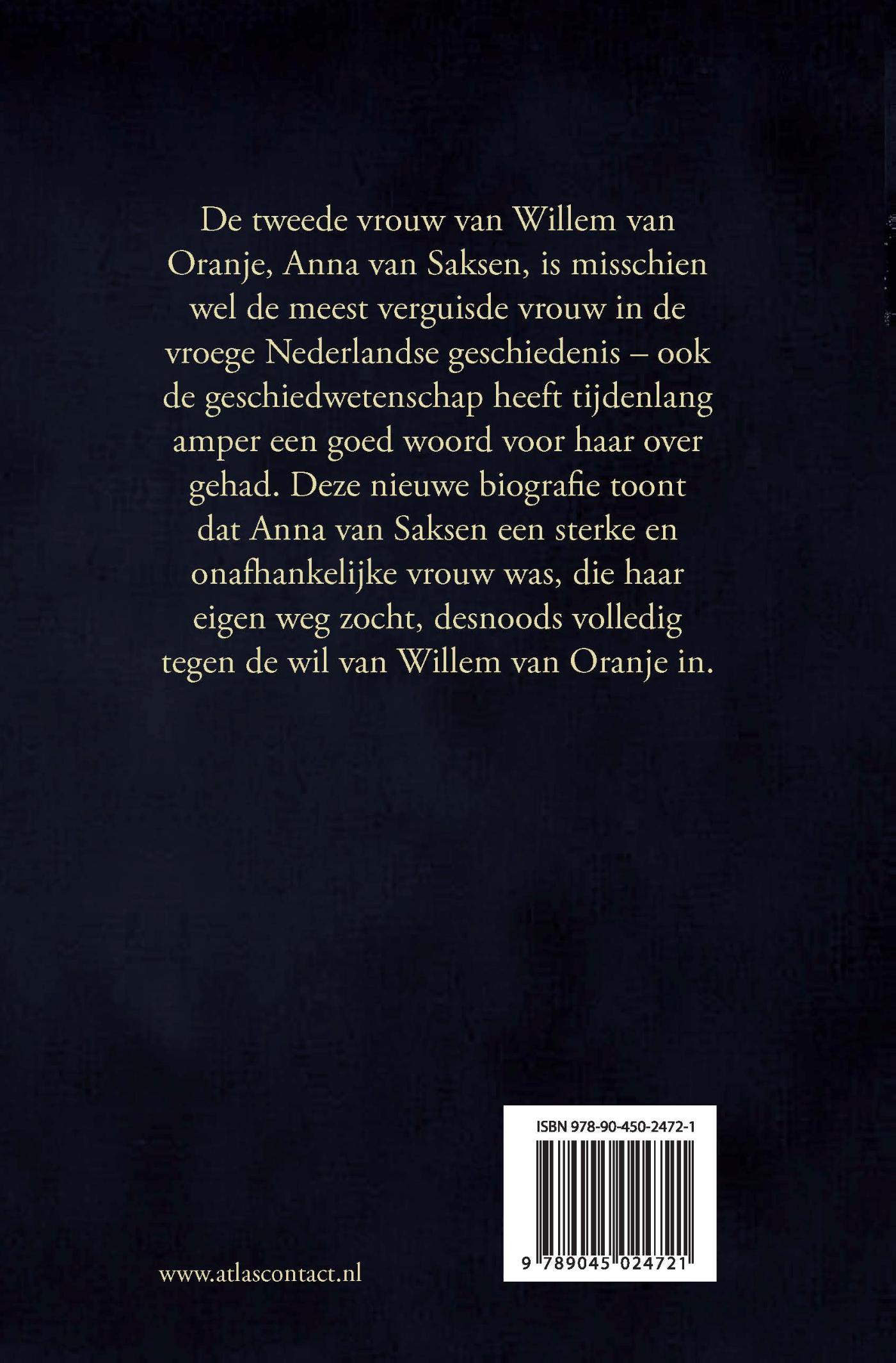 Achterkant van Anna van Saksen