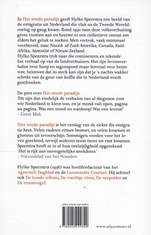 Achterkant van Het wrede paradijs