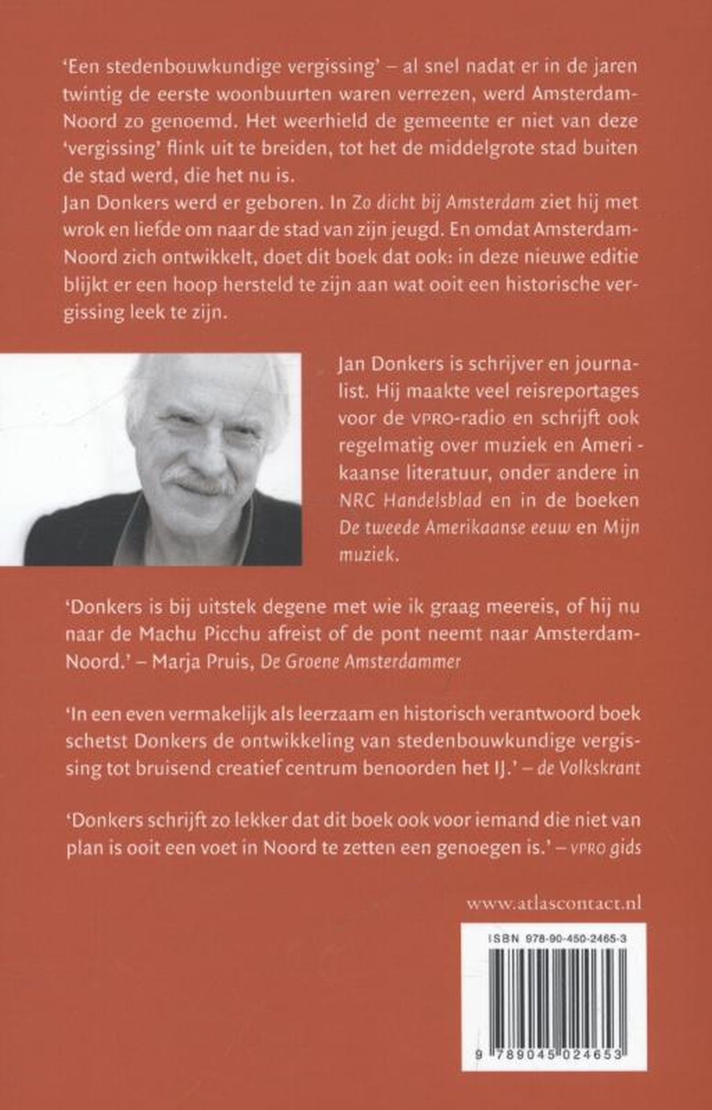 Achterkant van Zo dicht bij Amsterdam