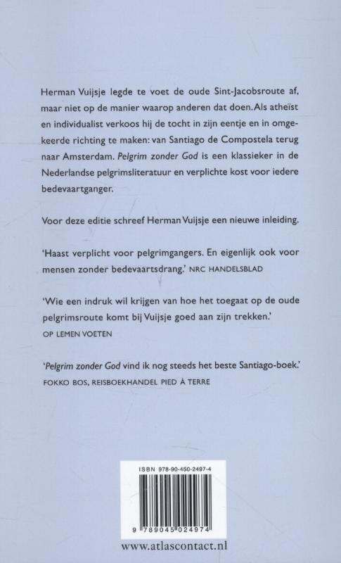 Achterkant van Pelgrim zonder God