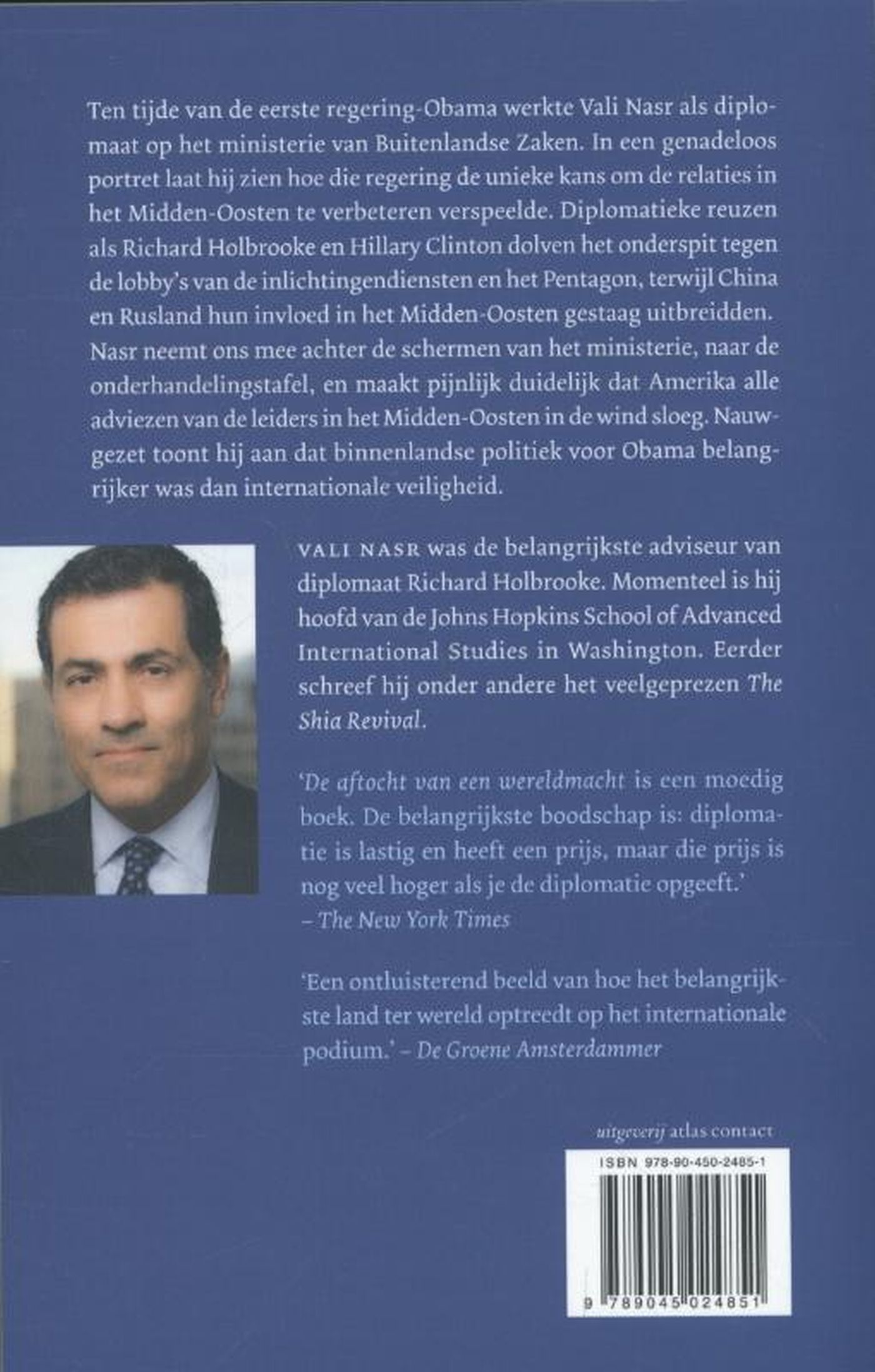 Achterkant van De aftocht van een wereldmacht