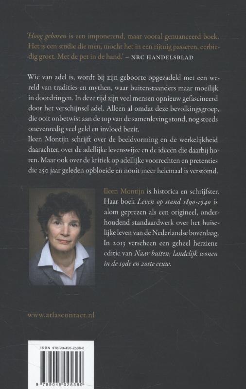 Achterkant van Hoog geboren
